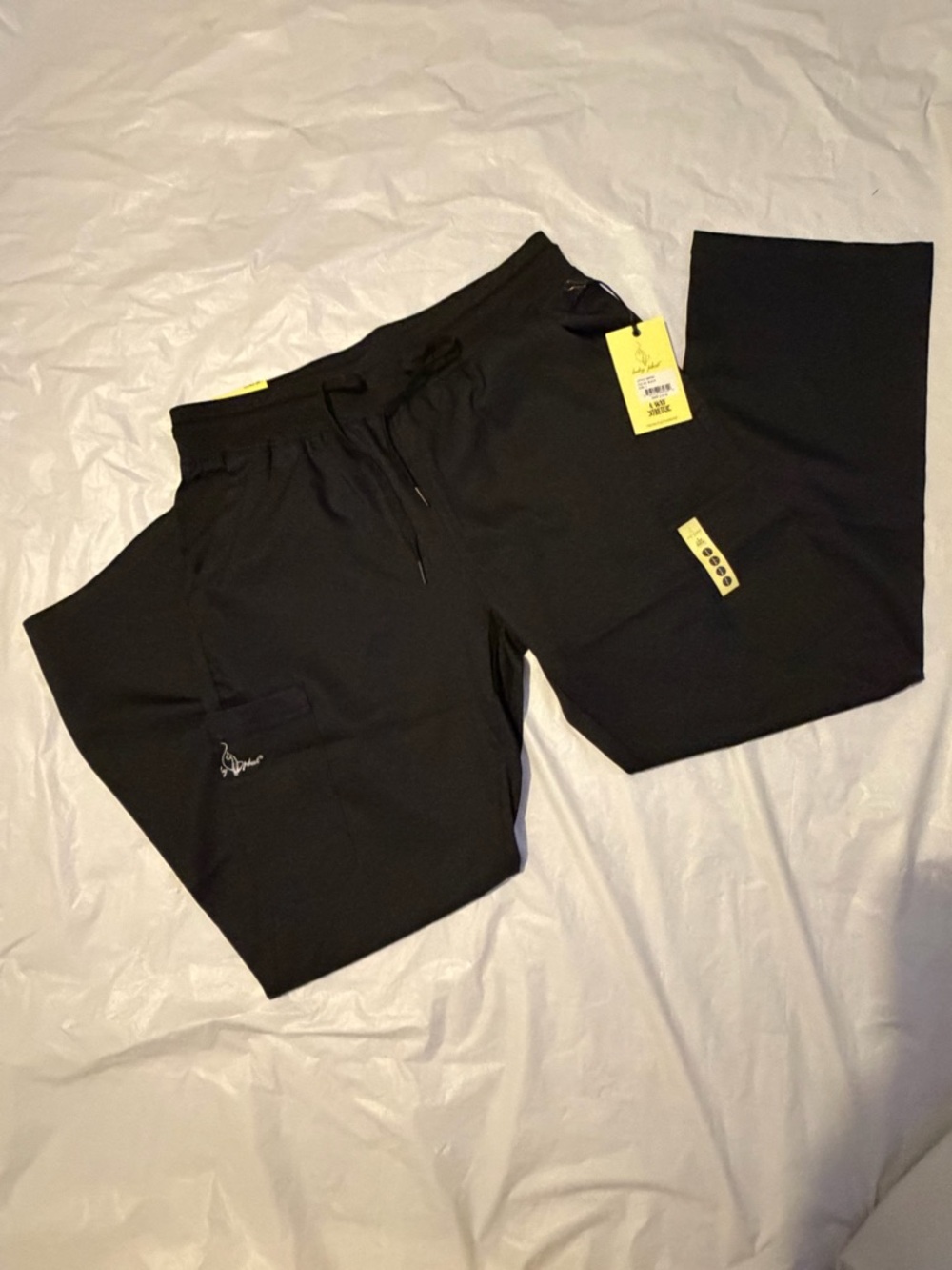 Baby Phat Women's Straight Leg Black Drawstring Pants